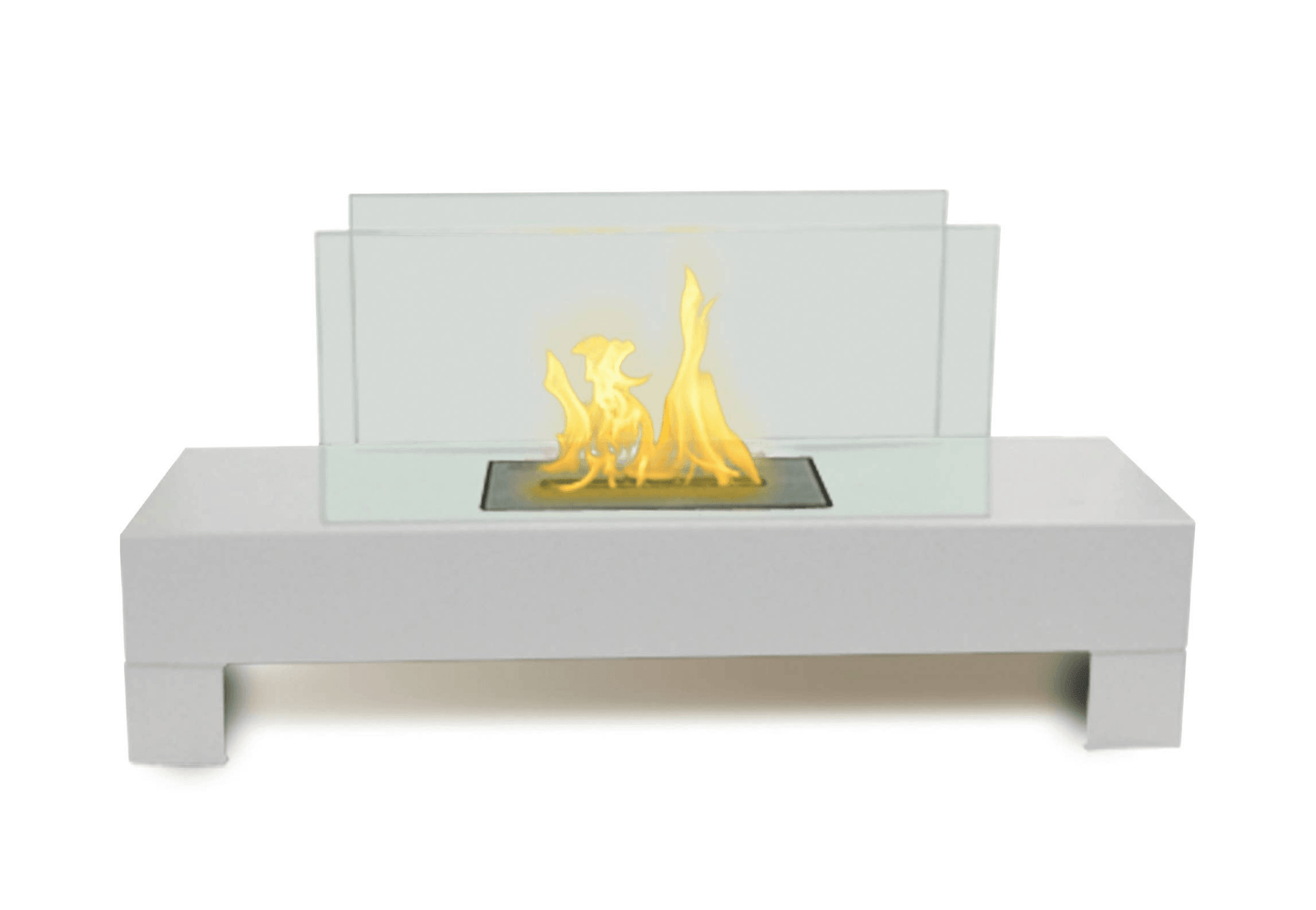 Gramercy Indoor/Outdoor Fireplace In White - Anywhere Fireplace