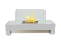 Gramercy Indoor/Outdoor Fireplace In White - Anywhere Fireplace