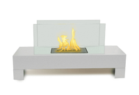Gramercy Indoor/Outdoor Fireplace In White - Anywhere Fireplace