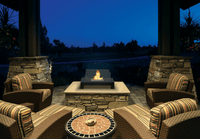 Gramercy Indoor/Outdoor Fireplace In White - Anywhere Fireplace