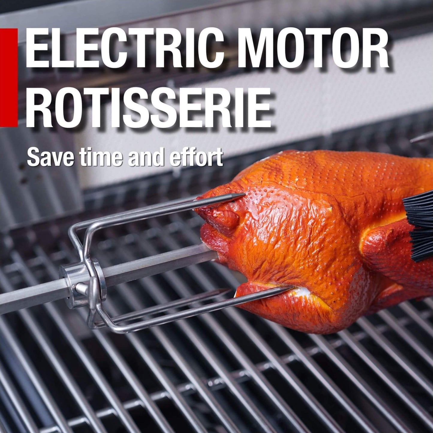 44-Inch 6-Burner 85K BTU Stainless Steel Gas Outdoor Kitchen Island Grill With Wine Cooler, Rotisserie Kit, And Storage Cabinets (SAK97105)