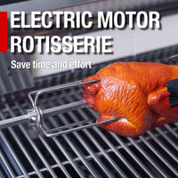 44-Inch 6-Burner 85K BTU Stainless Steel Gas Outdoor Kitchen Island Grill With Wine Cooler, Rotisserie Kit, And Storage Cabinets (SAK97105)