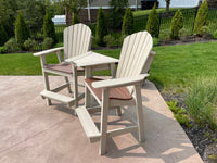 HDPE Outdoor Conversation Set – 2 Chairs with Interlocking Table