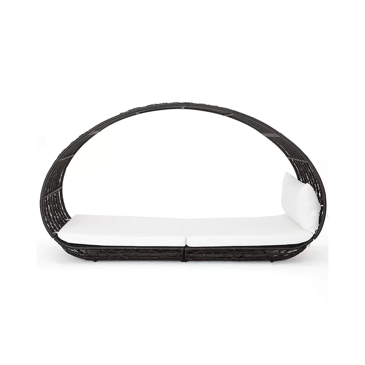 Alora Large 2-Person Abigal Outdoor Wicker Daybed With Aluminum Frame And Cushions (SAK23942)